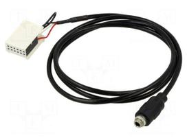 Aux adapter | Jack 3.5mm socket,Quadlock | Mercedes | screw