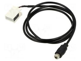 Aux adapter | Jack 3.5mm socket,Quadlock | Audi | screw