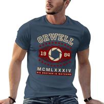 ORWELL 1984 TShirt vintage anime shirt custom t shirt summer tops clothes for men S