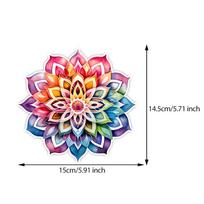 Car Stickers Mandala Vinyl Decal Waterproof Rear Window Motorcycle Camper Bumper Truck Laptop Decoration Sticker TM168 A-15cm Longest Side