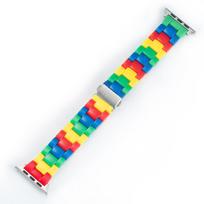 Vaivorykštės saldainių dervos dirželis Apple Watch Ultra 2 49mm 10 7 8 9 41 45 40mm 42 44mm spalvingas dirželis Moteriška apyrankė IWatch 6 SE 42 44 45 S10-46 49mm