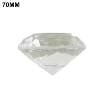 Craft Party Adornment Home Decoration Faceted Cut Raw Gemstone Clear Glass Crystal Diamond 20mm-W-
