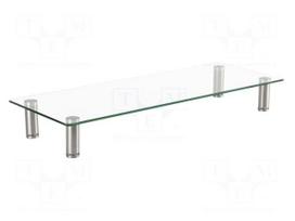 Monitor stand | 20kg | plastic,steel,glass | 580x210x90mm