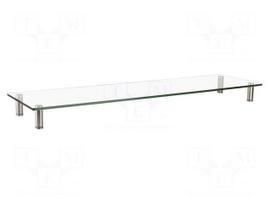 Monitor stand | 20kg | plastic,steel,glass | 1000x260x93mm