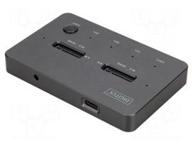 Docking station | USB 3.2 Gen 2 | black | Support: M.2 NVMe SSD