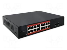 Switch Ethernet | IEC C13,RJ45 socket x16,SFP x2 | PnP | black