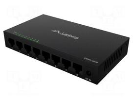 Switch Ethernet | DC socket,RJ45 socket x8 | black | 10Gbps