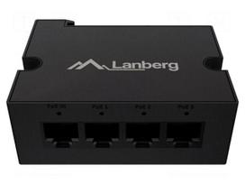 Switch Ethernet | RJ45 PoE++ socket x4 | black | 100m | plastic | 85W