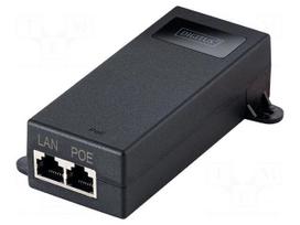 PoE power supply unit | IEC C8 male,RJ45 socket x2 | active | 100m