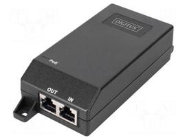 PoE power supply unit | IEC C14,RJ45 socket x2 | active | 100m