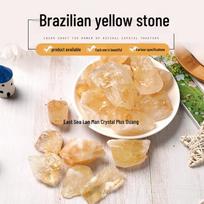 Raw Brazilian Citrine Crystal Incense Diffuser Stone for Bonsai Decoration & Ornament Collection 1-2cm 100g natūrali