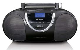 Radio receiver Lenco SCD-6900BK Portable DAB+ FM Radio CD Cassette and Bluetooth