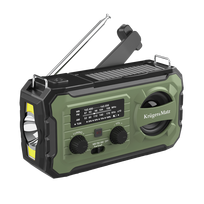 Garso ir HiFi sistemos // Radio Clock // Radio solarne, przenośne radio awaryjne SOS, powerbank 10000mAh, latarka, dynamo, Kruger&Matz