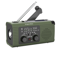 Garso ir HiFi sistemos // Radio Clock // Radio solarne, przenośne radio awaryjne SOS, powerbank 5000mAh, latarka, dynamo, Kruger&Matz