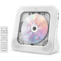 Vertical Aesthetic CD Player, Desktop Disc Player with Bluetooth 5.0 Hi-Fi Stereo Speakers, Remote Control, FM Radio, USB, AUX, Type-C Powered