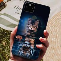 Madingas matinis dėklas Google Pixel 5A 5G 5 dėklui Minkštas silikonas Google Pixel 4A 5G 4G dėklui Galinis dangtelis Pixel5 Pixel4A Dėklai Dangteliai Pixel 4A 5G gray