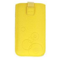 Universali kišenė telefono korpusui iLike Universal Leather Pocket Case XL Yellow