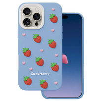 Mocco Strawberry Back Case for Apple iPhone 16 Pro Max