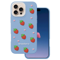 Mocco Strawberry Back Case for Apple iPhone 16 Pro