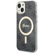 Guess GUHMP15SH4STK Hardcase IML 4G MagSafe for iPhone 15 / 14 / 13 6.1" / black