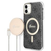 Guess Set GUBPN61H4EACSK Case + Charger for iPhone 11 6.1" / black