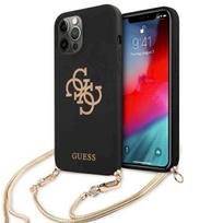 Guess GUHCP12LLSC4GBK Hardcase 4G Gold Chain Collection for iPhone 12 Pro Max 6,7" / black