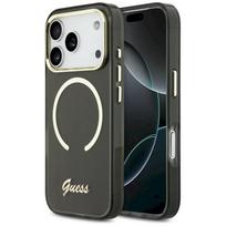 Case Guess IML Script Metal MagSafe for iPhone 17 Pro Max / black