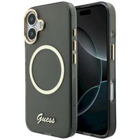 Case Guess IML Script Metal MagSafe for iPhone 17 / black