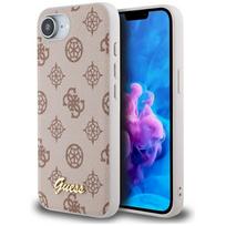 Case Guess Peony Script Logo MagSafe for iPhone 16e / 17e / brown