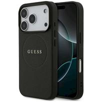Guess Grained Ring MagSafe Case for iPhone 17 Pro / black