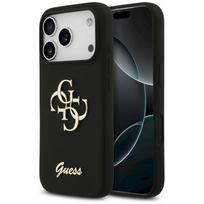 Guess Silicone Big 4G Script case for iPhone 17 Pro / black