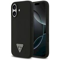 Case Guess Silicone Triangle Logo MagSafe for iPhone 17 / black