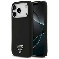 Case Guess Silicone Triangle Logo MagSafe for iPhone 17 Pro / black