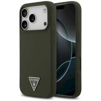 Guess Silicone Triangle Logo MagSafe Case for iPhone 17 Pro / khaki