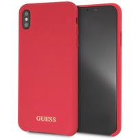 Guess GUHCI65LSGLRE iPhone Xs Max Silicone Hard Case / red