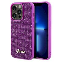 Guess GUHCP14LPMSDGSF Disco Metal Script Hardcase for iPhone 14 Pro 6.1" / fuchsia