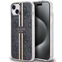 Guess GUHCP15MH4PSEGK Hardcase IML 4G Gold Stripe for iPhone 15 Plus/14 Plus 6.7" / black