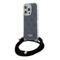 Guess GUHCP15XHC4SEK Crossbody Cord 4G Print Hardcase for iPhone 15 Pro Max 6.7" / black