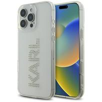 Karl Lagerfeld IML Rhinestones Logo Case for iPhone 16 Pro / transparent