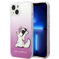 Karl Lagerfeld KLHCP14MCFNRCPI Hardcase for iPhone 14 Plus / 15 Plus 6,7" / pink