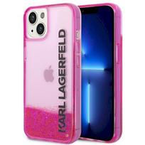 Karl Lagerfeld KLHCP14MLCKVF Hardcase Liquid Glitter Elong for iPhone 14 Plus / 15 Plus 6.7" / pink