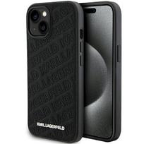 Karl Lagerfeld KLHCP15SPQKPMK Quilted K Pattern Hardcase for iPhone 15/14/13 6.1" / black