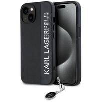 Karl Lagerfeld KLHCP15SPSAKDGCK Hardcase Saffiano Rhinestones & for iPhone 15/14/13 6.1" / black