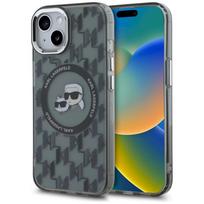Karl Lagerfeld KLHMP15MHMCKMHK IML Monogram Karl&Choupette Head MagS for iPhone 15 Plus 6.7" / black