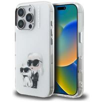 Karl Lagerfeld IML Aquarelle Karl & Choupette & Logo Case for iPhone 16 Pro Max / white