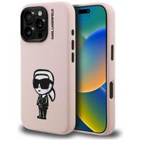 Karl Lagerfeld Silicone Karl Sketch MagSafe Case for iPhone 16 Pro Max / pink
