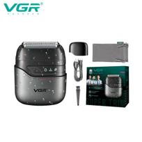 VGR Mini Double Head Shaver Reciprocating Head IPX7 Waterproof Men's Shaver Apply To Face Scrape White Hair Cleaning and Trimmer Safe and Hygienic pilka