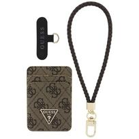 Guess wallet + hand strap set Guess triangle MagSafe brown