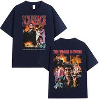 2026 Gangster Movie Scarface The World Is Yours Tony Montana Al Pacino Vintage Unisex Cotton Comfortable Fashion TShirt S