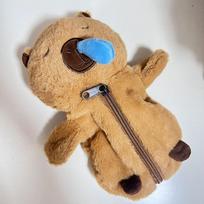 Cartoon Capybara Plush Toy Large Capacity Pen Bag Students Pencil Case Multifunctional Stationery Bag For School Office ruda